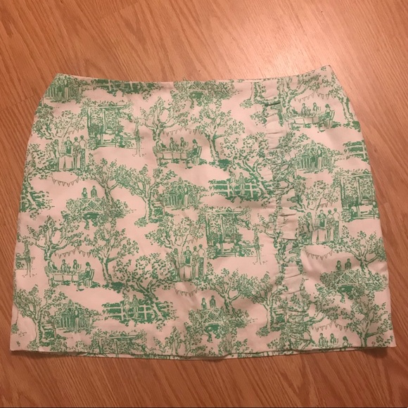 Lilly Pulitzer Dresses & Skirts - Green and white Lilly Pulitzer skirt!